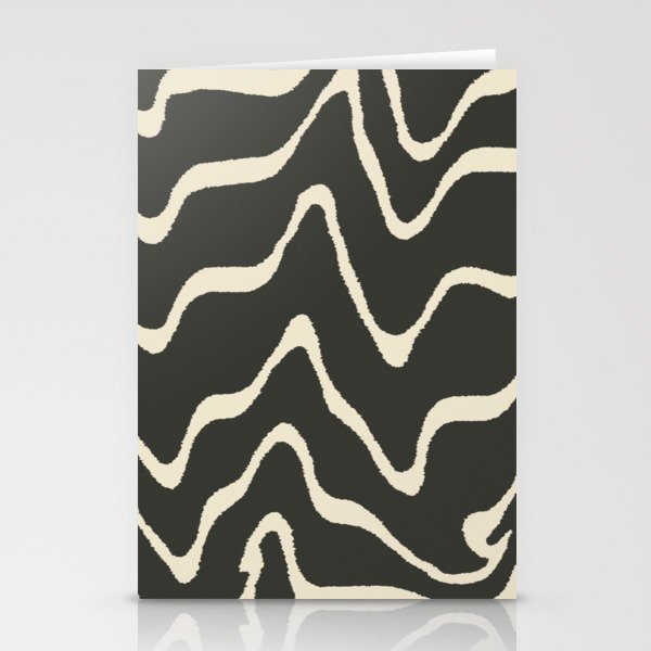 Fuzzy Zebra Black & White Stationery Cards