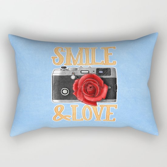 Smile and Love Rectangular Pillow
