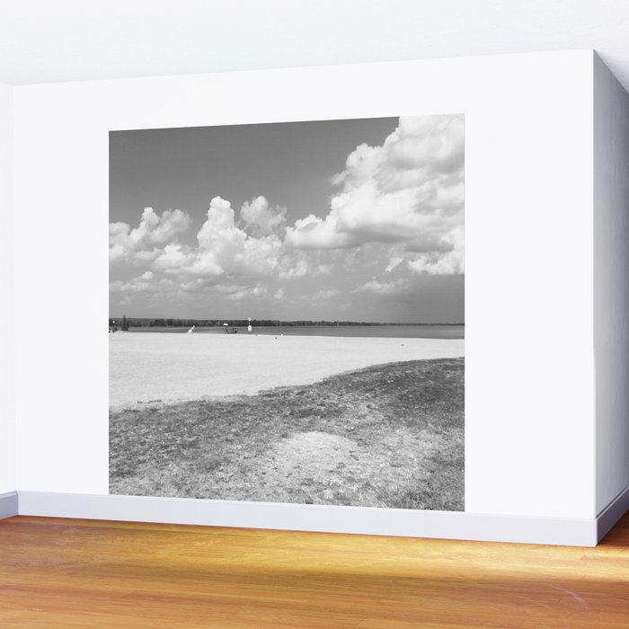 Wallpaper La Plage The Beach Wall Mural By Shoparoundthecorner Society6 For iPhone Free