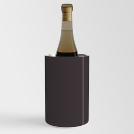 Dark Gray Brown Solid Color Pantone Licorice 19-1102 TCX Shades of Black Hues Wine Chiller