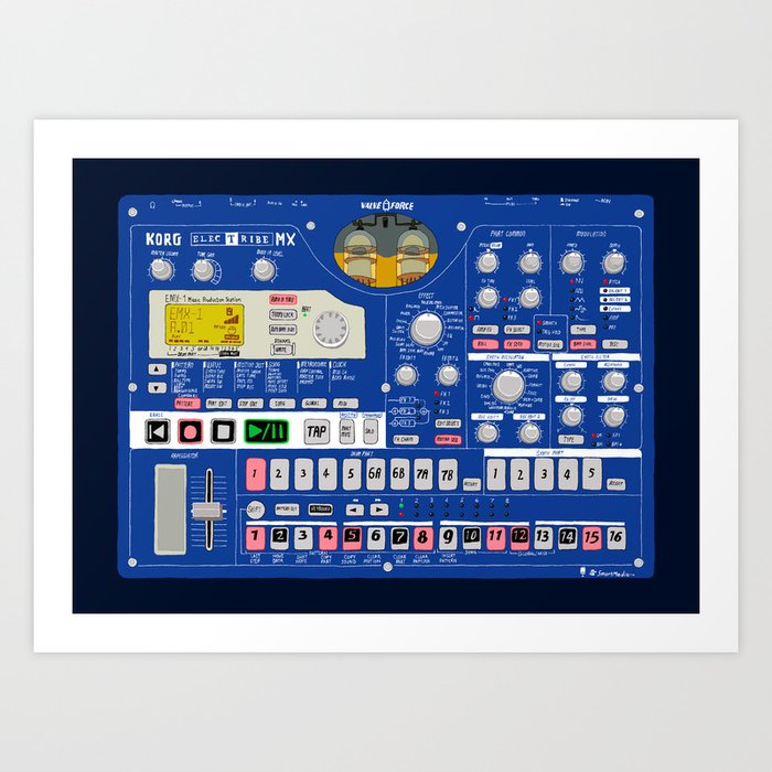 Korg Electribe EMX-1 Art Print by Matt Hunsberger | Society6