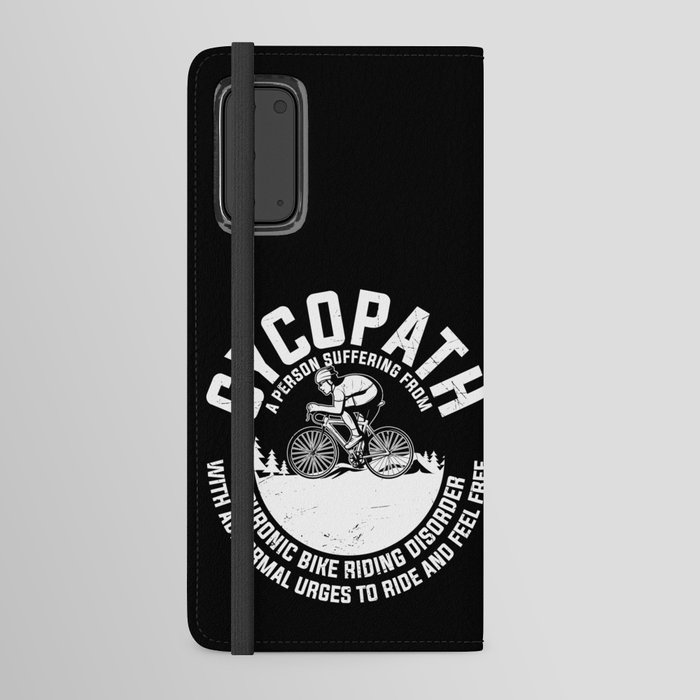 Cycopath definition funny cyclist quote Android Wallet Case