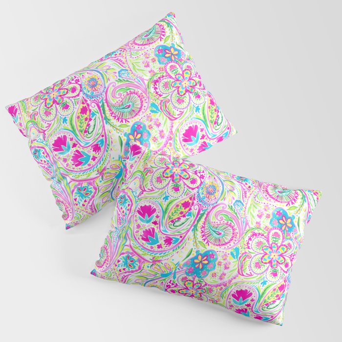 Paisley Watercolor Brights Pillow Sham