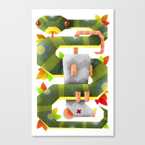 Caught Canvas Print