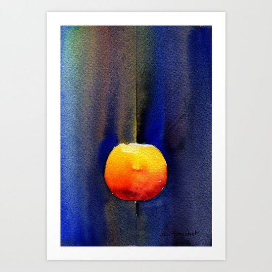 straight Art Print