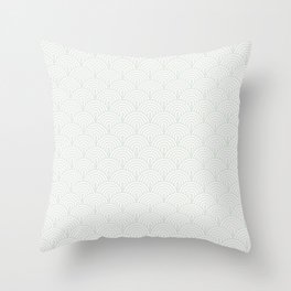 Mint Arches Throw Pillow