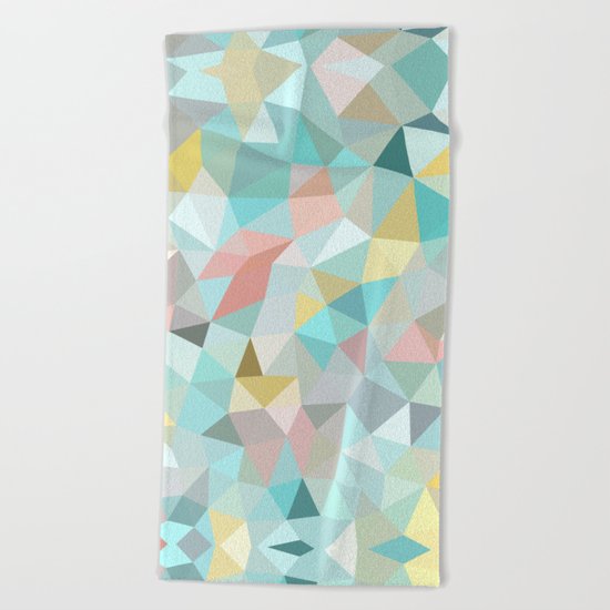 Pastel Tris Beach Towel