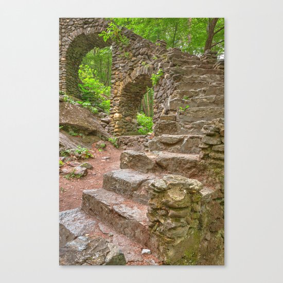 Forest Castle Ruins Canvas Print