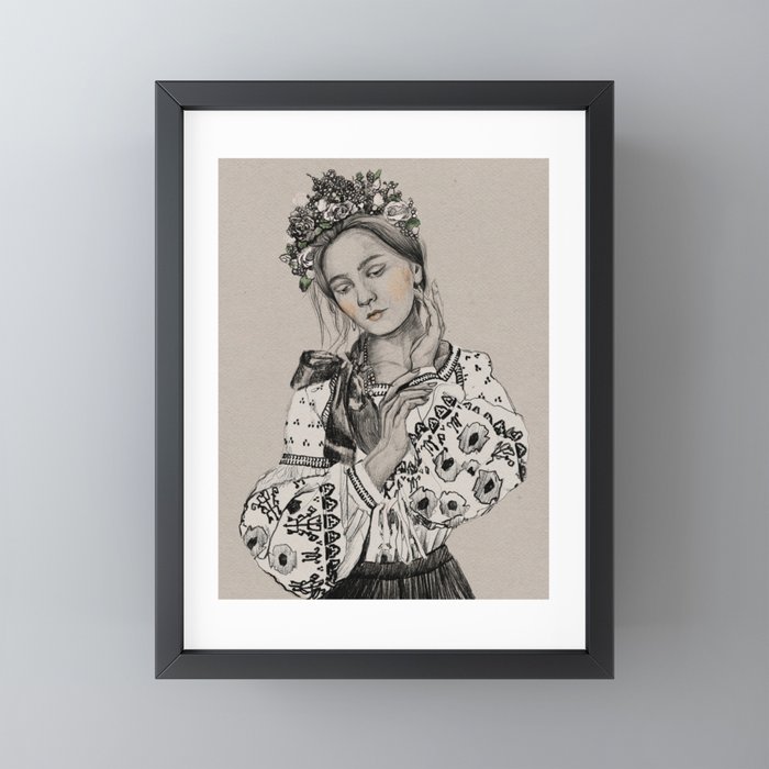 Ukrainian Woman Framed Mini Art Print