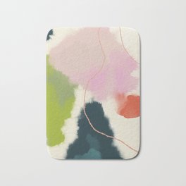 sky abstract with pink & green clouds Bath Mat | Abstract, Modern, Acrylic, Graphicdesign, Digital, Ink, 2019, Oil, Watercolor, Aquarelle 