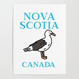 Nova Scotia, Seagull Poster