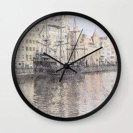 Old Town Gdansk Poland 051 Wall Clock