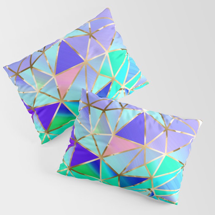 Rainbow Geometric pattern #6 Pillow Sham