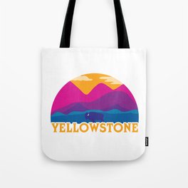 Yellowstone National Park Bison Sunset Tote Bag