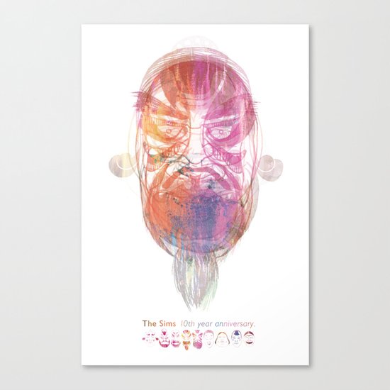 Characteristic Masks Canvas Print