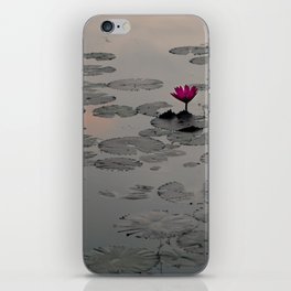 Water Lily and Clouds, Angkor Wat, Cambodia iPhone Skin