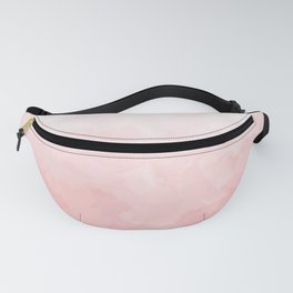 Shades of Soft Baby Pink, Minimal Abstract Painting in Pastel Color Fanny Pack