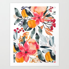 Garden of Love - watercolor Art Print