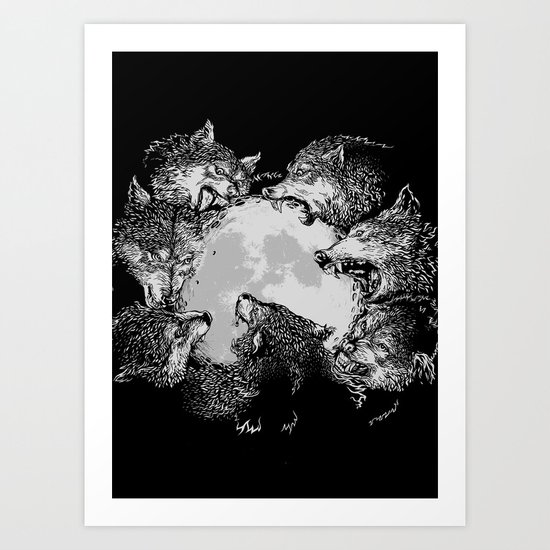 Moon Eaters Art Print
