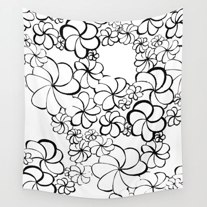 Sonora Flora in Black Wall Tapestry