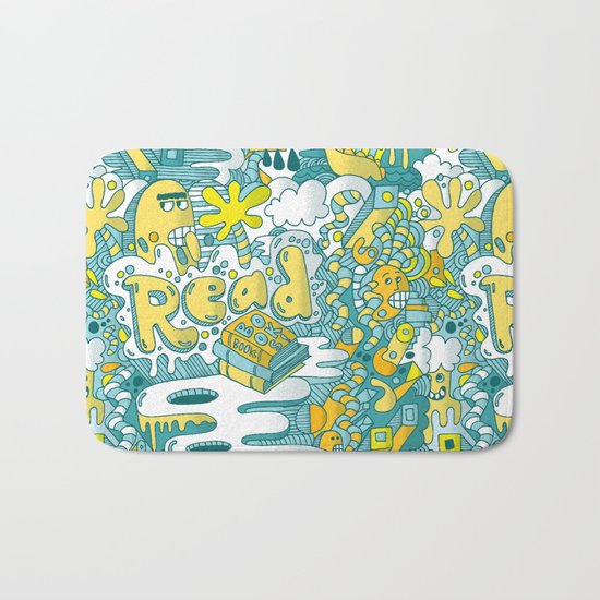 READ BOOKS LITTLE MONSTERS Bath Mat