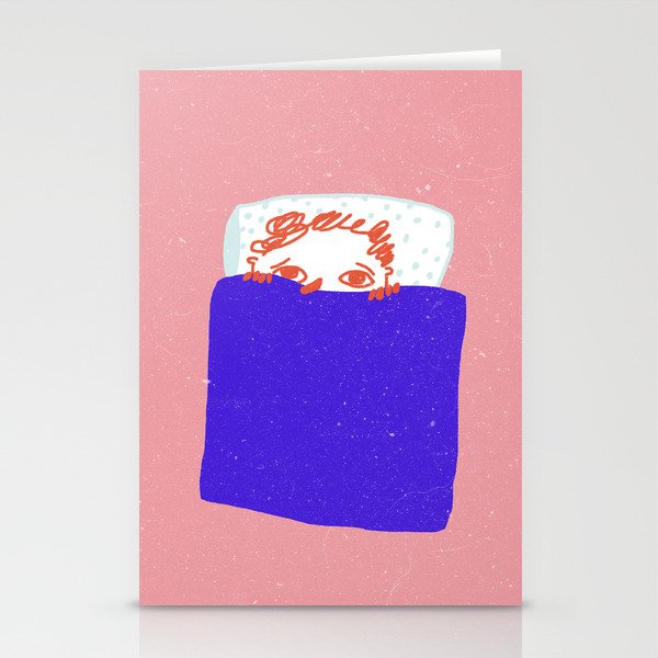 Staying in bed Stationery Cards