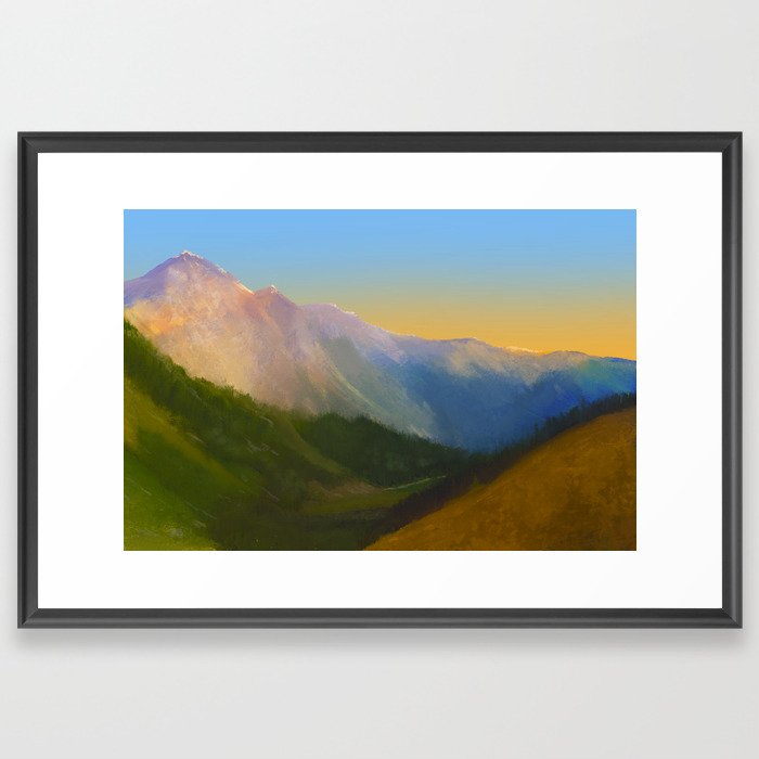 From Edith Cavell Soft Pastel Drawing Framed Art Print