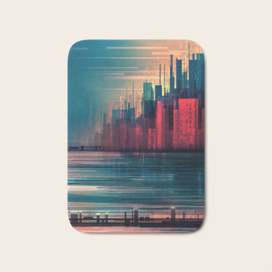 Red Wall Bath Mat