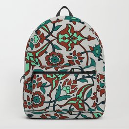Ornate Arabesque Floral Pattern  Backpack