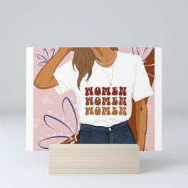 Women Illustration Mini Art Print