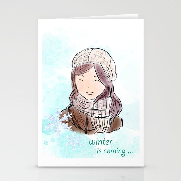 Winter is coming Stationery Cards