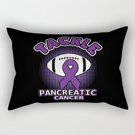 November Purple Tackle Pancreatic Cancer Awareness Rectangular Pillow