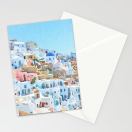 Santorini Greece #7 Stationery Card