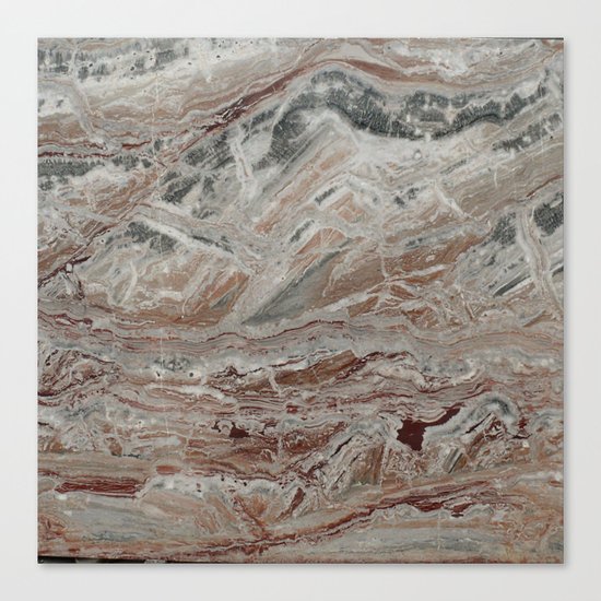 Arabescato-Orobico Fine Marble Canvas Print