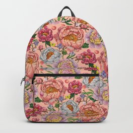 Peony Combo - peach Backpack