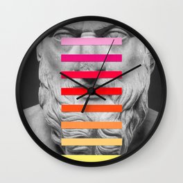 Sculpture With A Spectrum 2 Wall Clock