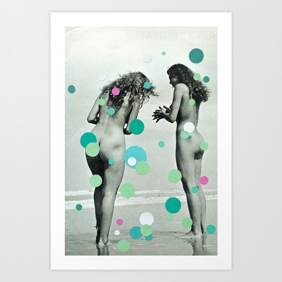 Chasing Bubbles Art Print