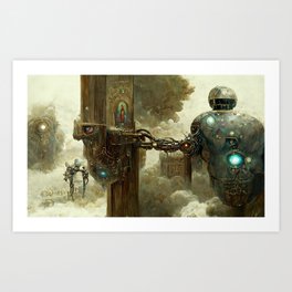 Guardians of heaven – The Robot 1 Art Print