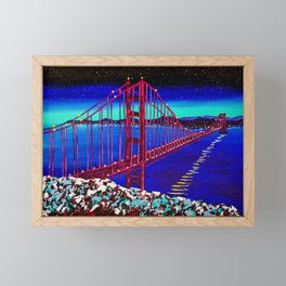 Let's Build a Bridge Framed Mini Art Print