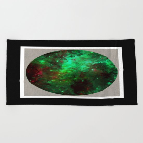 Captured Space - Abstract, geometric, outer space themed art Beach Towel