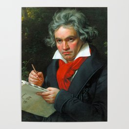 Karl Joseph Stieler Portrait of Ludwig van Beethoven Poster