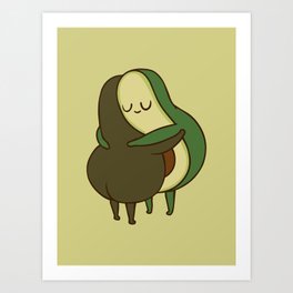 Avo- Cuddle Art Print