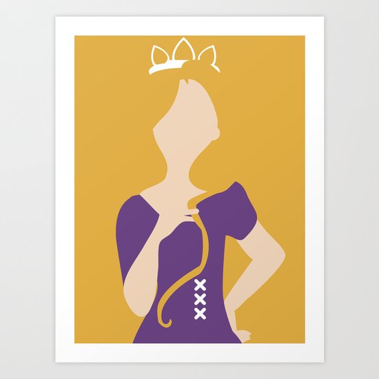 Rapunzel - Tangled Art Print