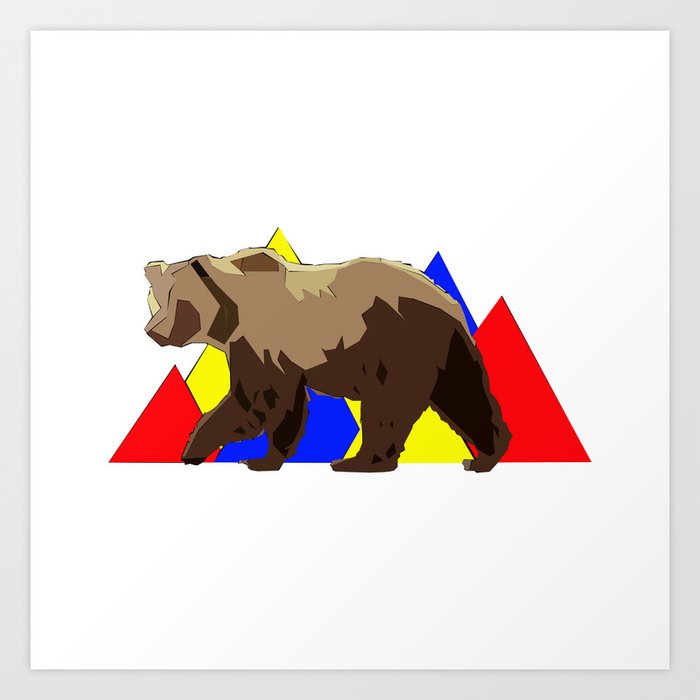 Bear With Me Art Print