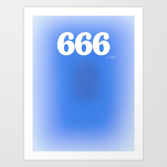 angel number 666 Art Print