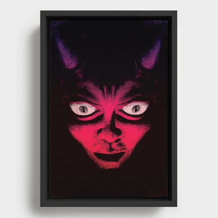 Little Devil Framed Canvas