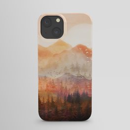 Forest Shrouded in Morning Mist iPhone Case