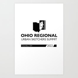 Ohio USK t-shirt Art Print
