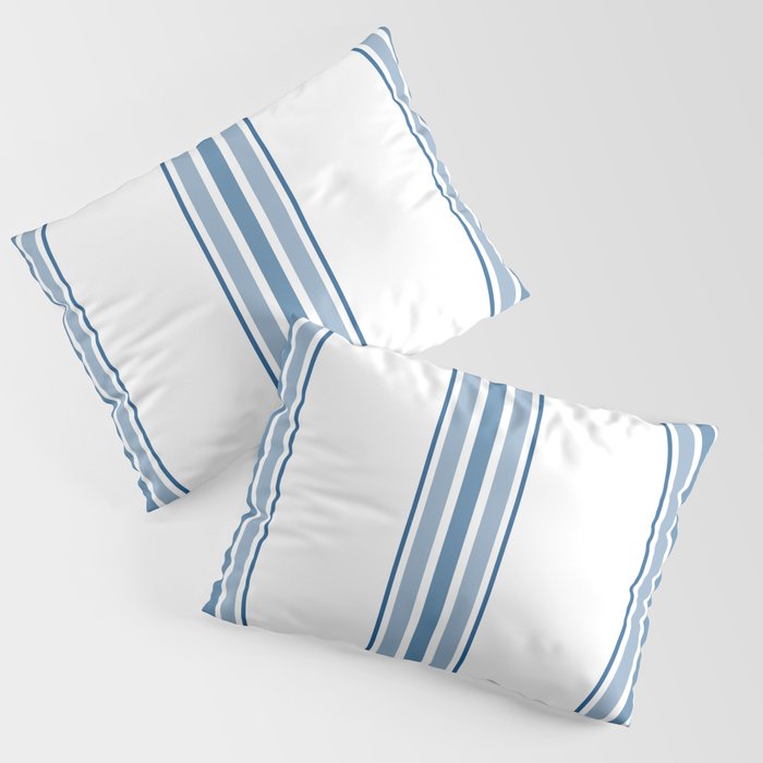 Blue and sale white shams