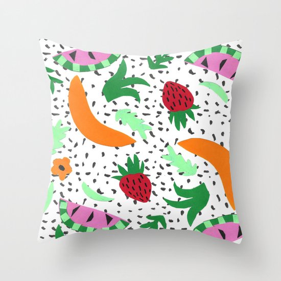 Fruit Party II Throw Pillow